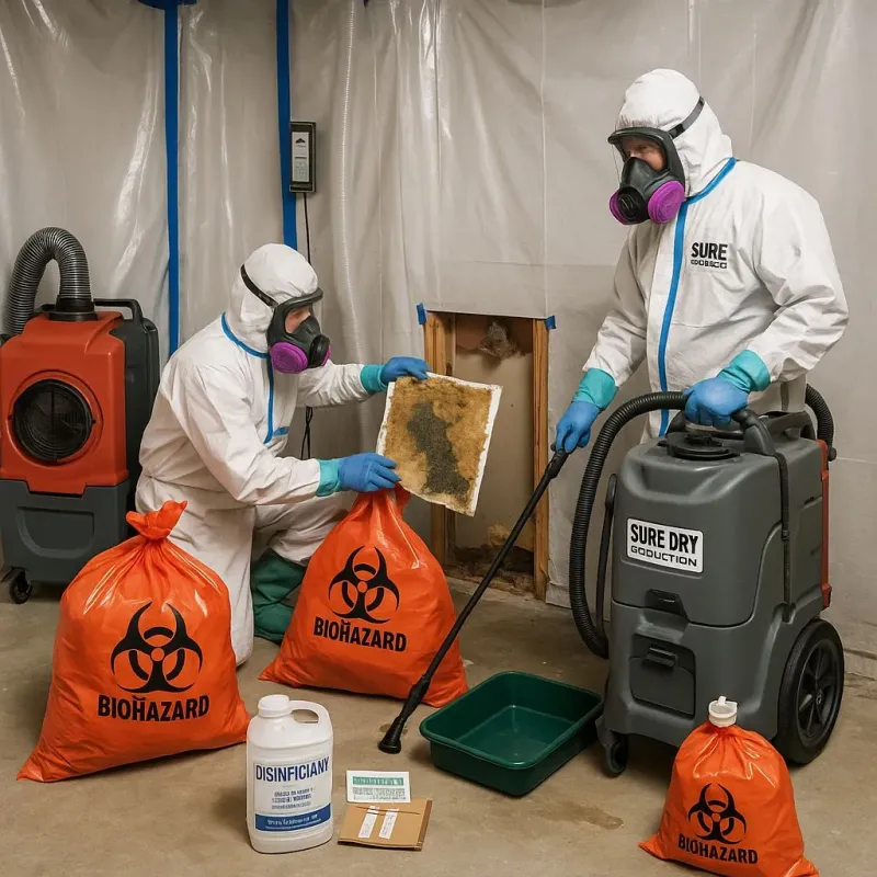 Contaminated Water Handling Protocols process in Merriam Woods, MO
